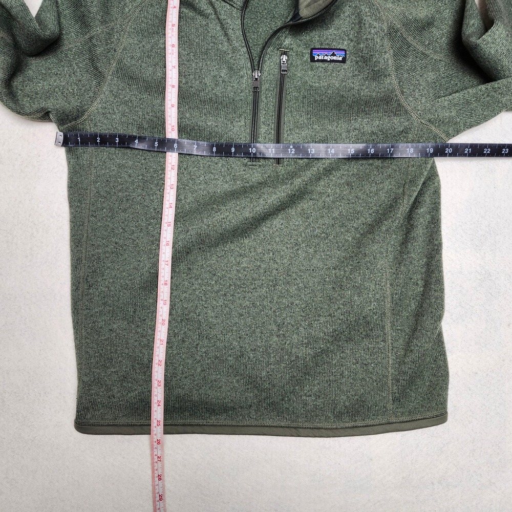 Patagonia Better Sweater Quarter Zip Fleece Pullover Mens Small Green Outdoors - Picture 3 of 6
